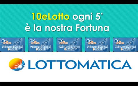 10elotto 5 minuti lottomatica